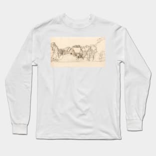 An Ancient Barn at Shoreham by Samuel Palmer Long Sleeve T-Shirt